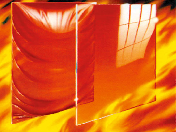 Fireproof glass